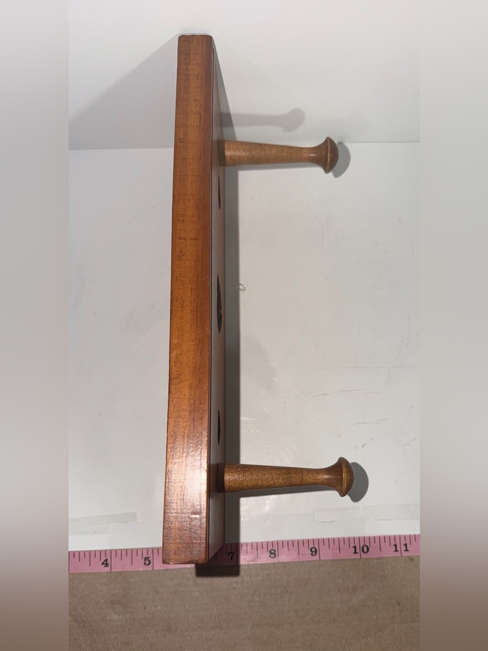 Vintage Wood Heart Wall Rack - Picture 7 of 8